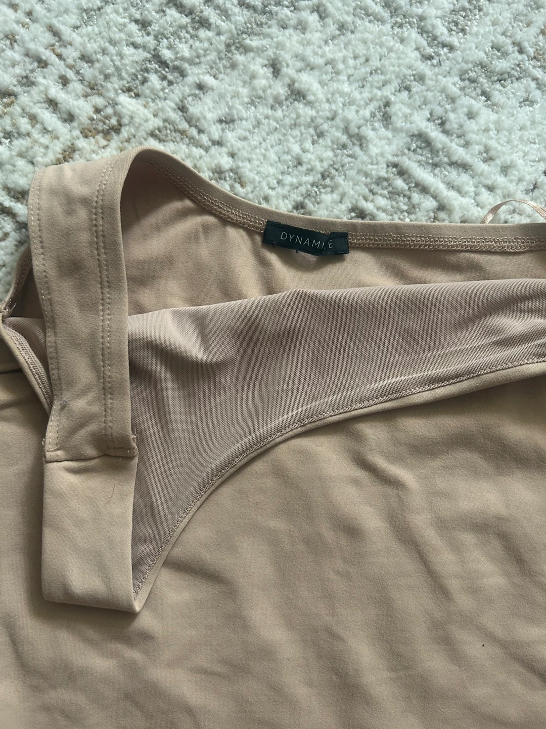 DYNAMITE One Shoulder Thong Bodysuit Size P/S - photo 2