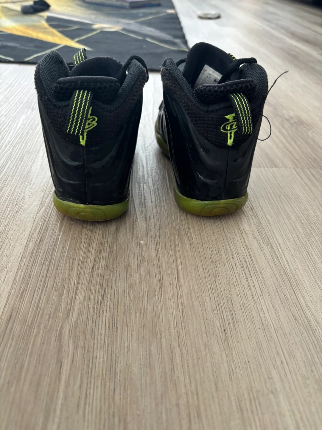 Nike Little Posite One Black Volt Size 11C - photo 3