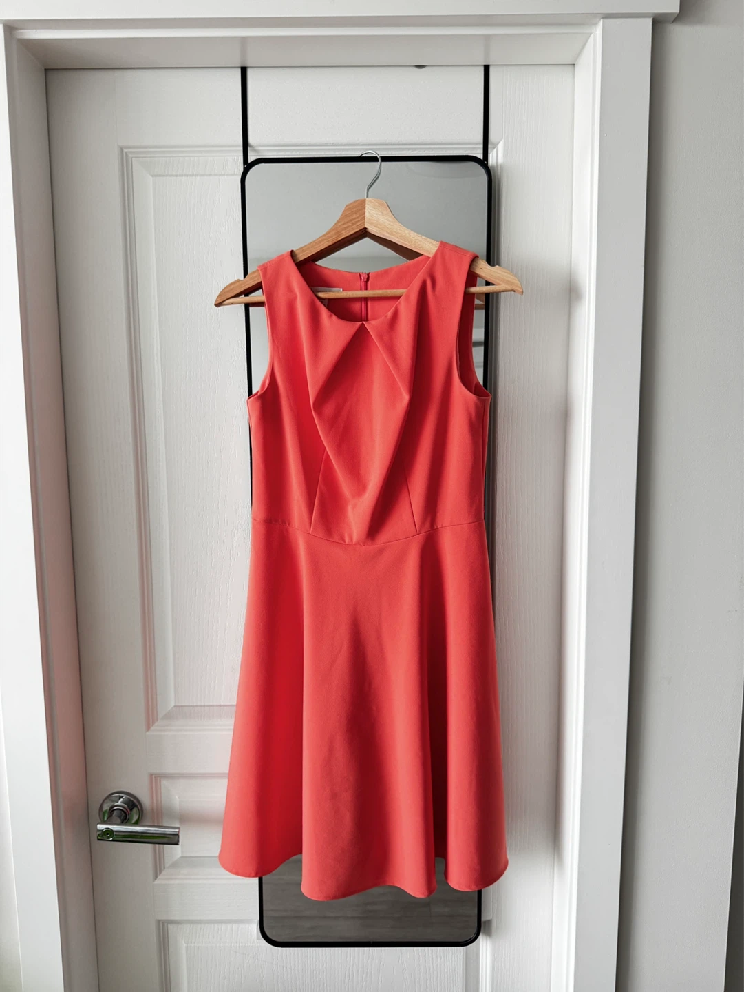 Size 4 - Coral Sleeveless Fit and Flare Dress - photo 2