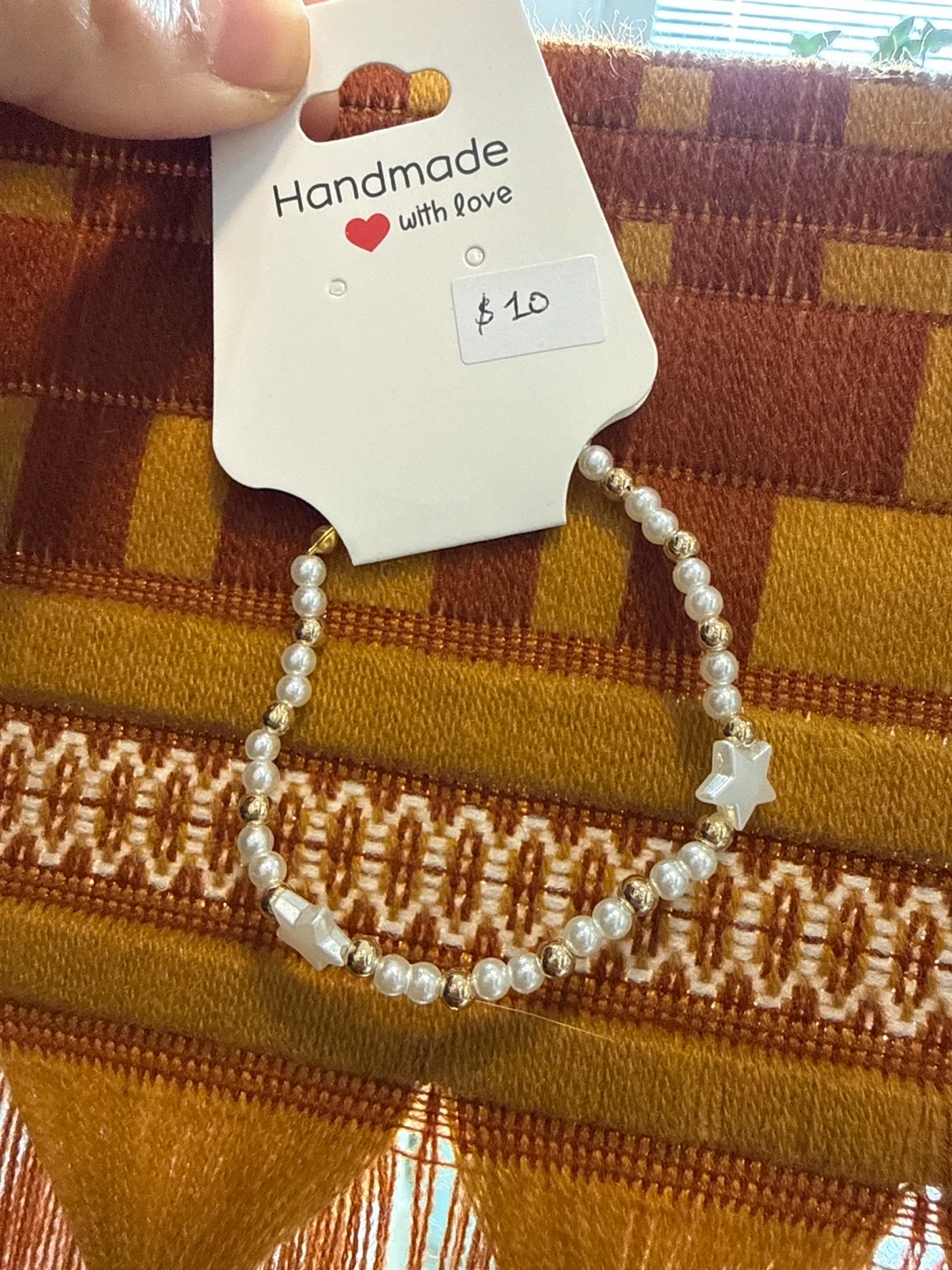 Handmade for moms-Beaded Bracelet with Stars
