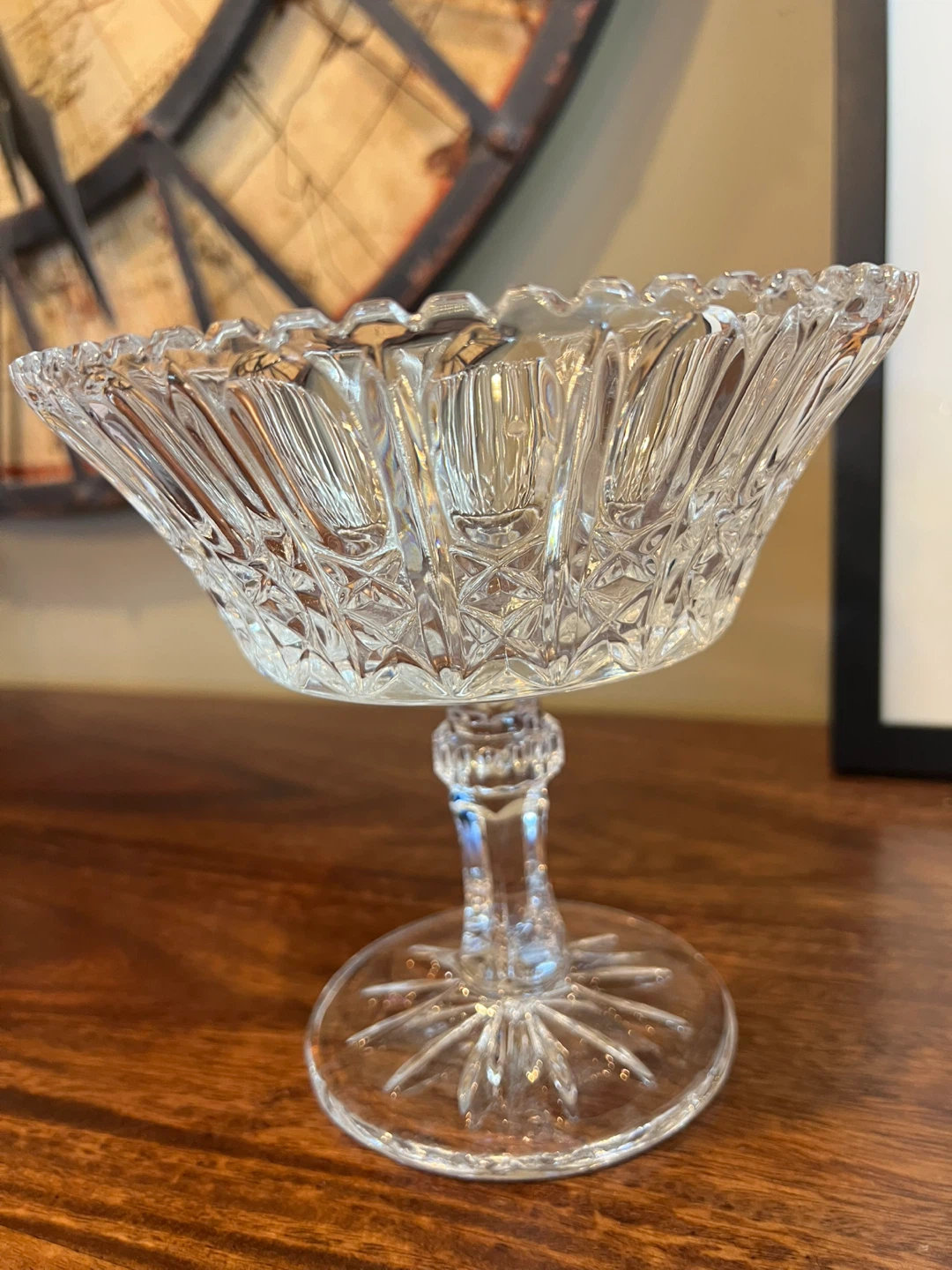 Vintage Pressed Glass Pedestal Bowls - photo 3