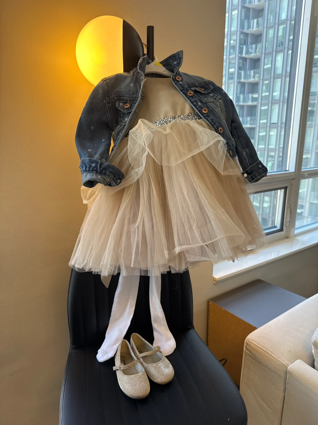 Kids' Formal Dress - Beige