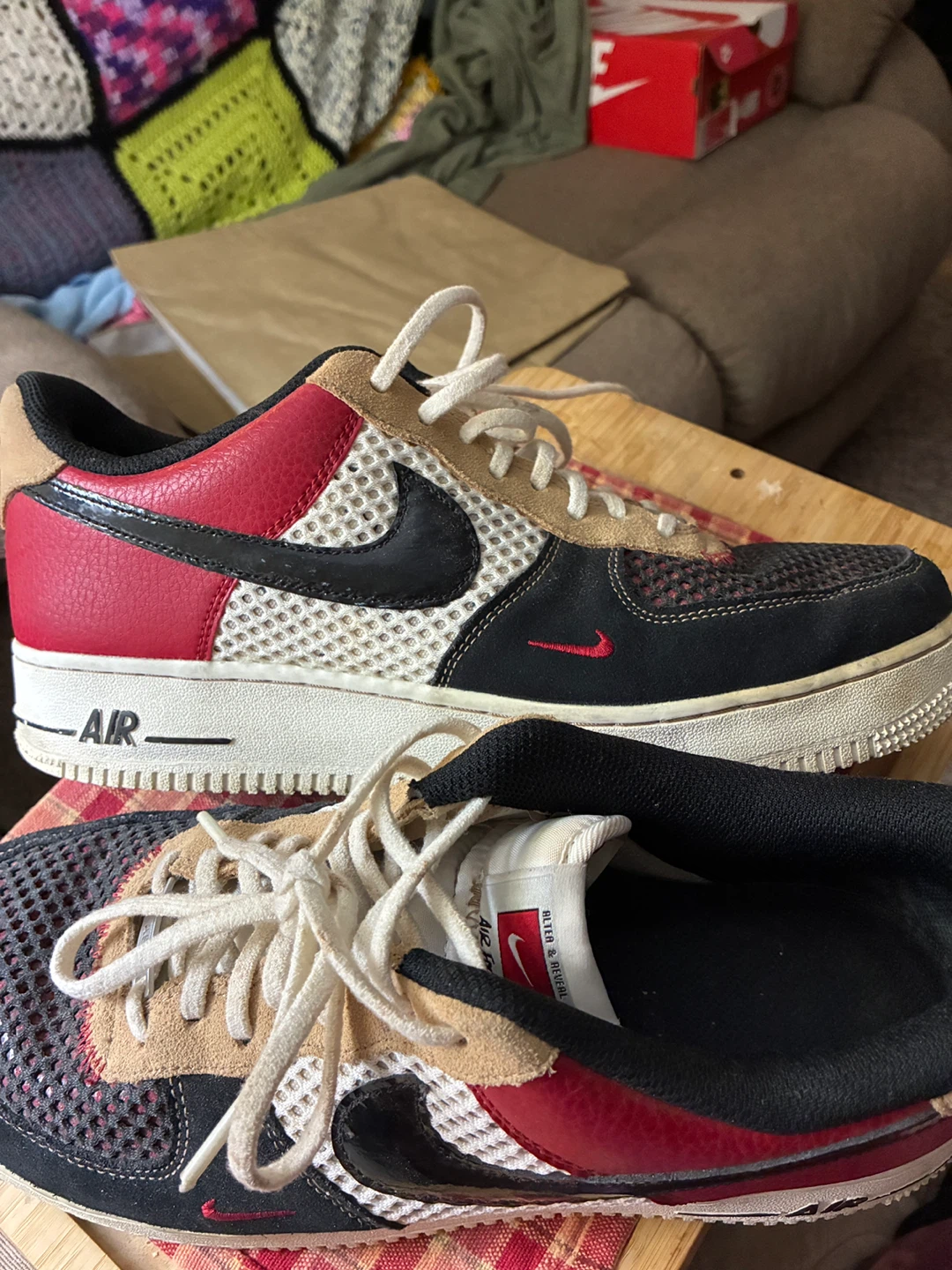 Nike Air Force 1 Suede & Nylon Sneakers - photo 4