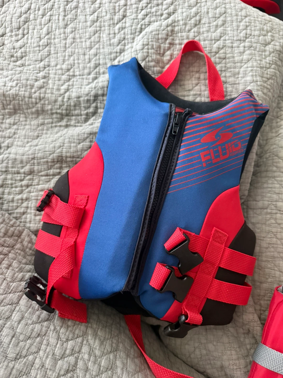 Fluid Kids Life Jacket Vest Blue Red
