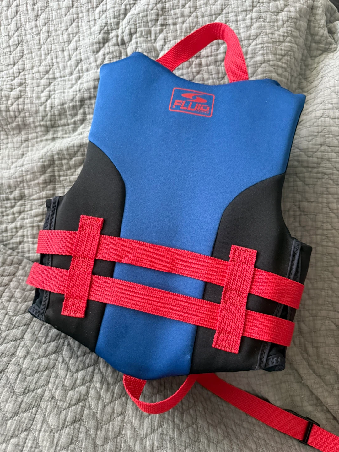 Fluid Kids Life Jacket Vest Blue Red - photo 2