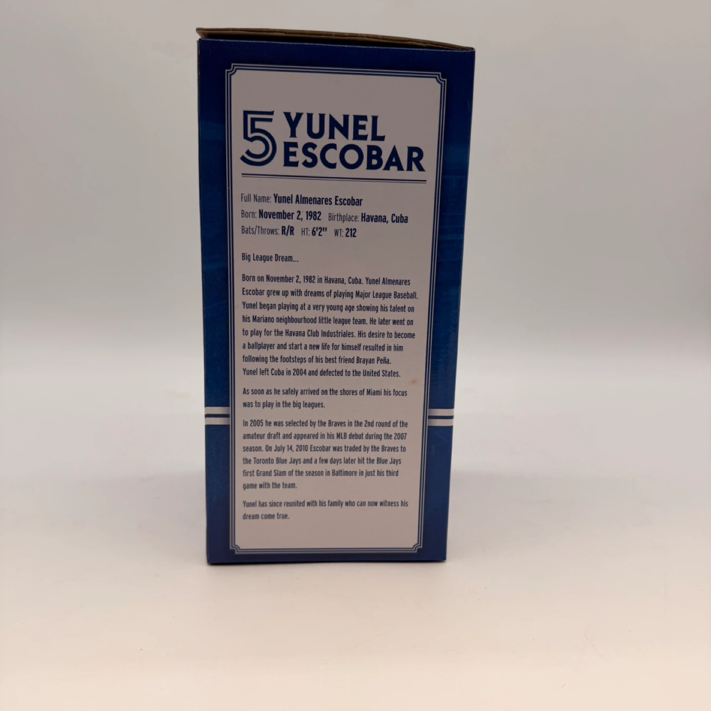 Yunel Escobar Toronto Blue Jays Bobblehead Collectible #2 - photo 2