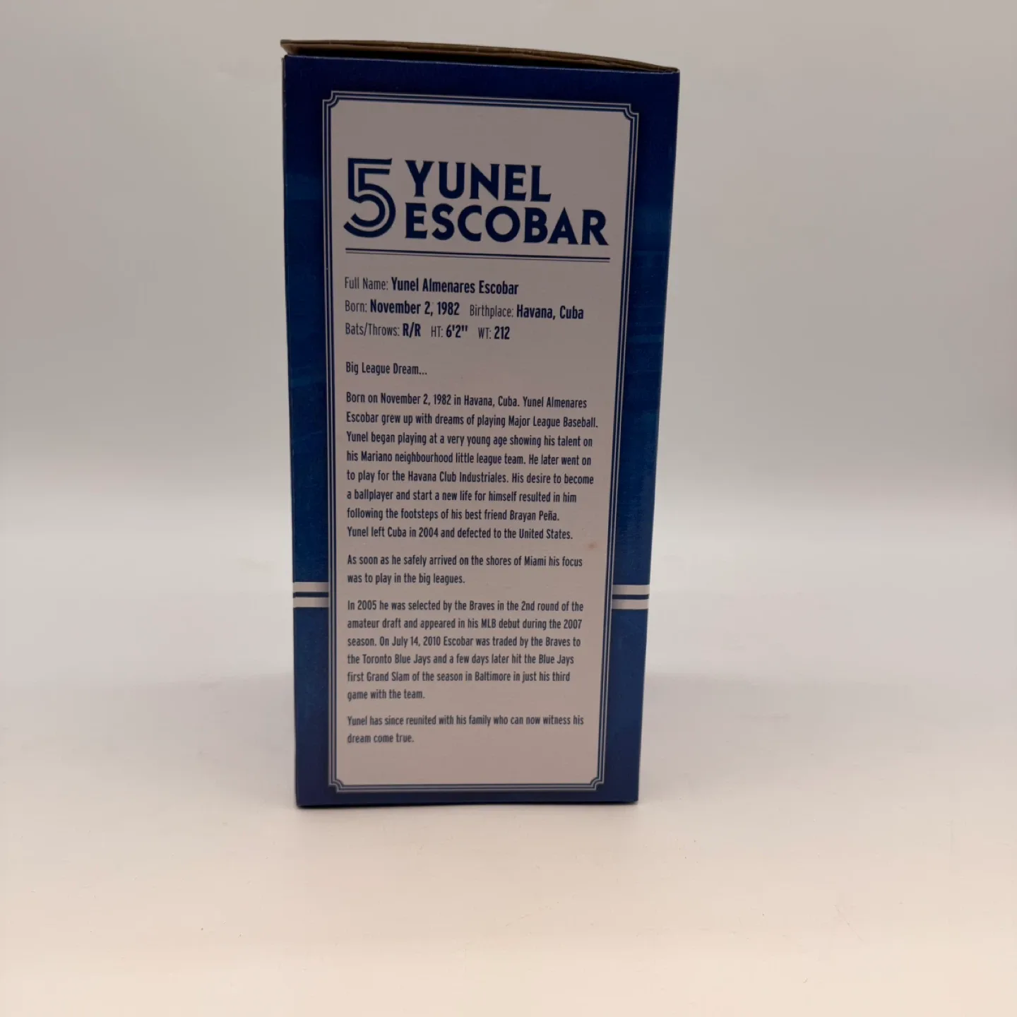 Yunel Escobar Toronto Blue Jays Bobblehead Collectible #2 - photo 2