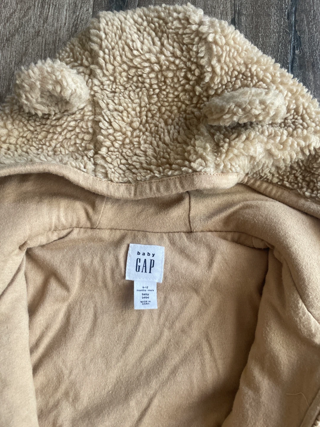Baby Gap Bear Fleece Bunting Suit 6-12 Months - photo 2