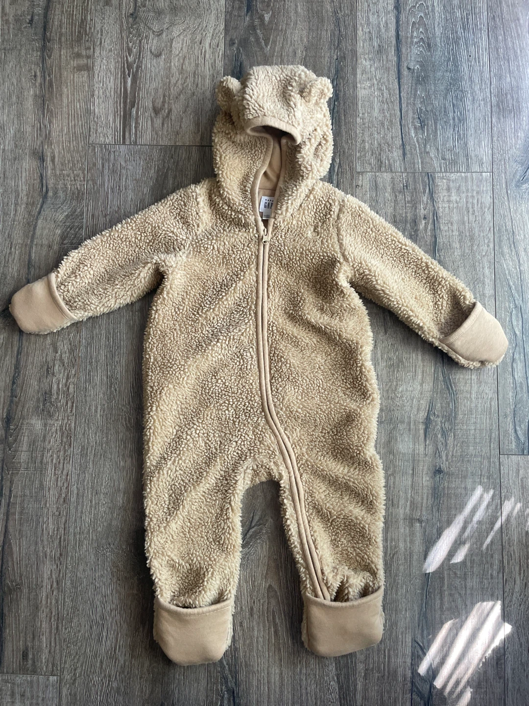 Baby Gap Bear Fleece Bunting Suit 6-12 Months - photo 3