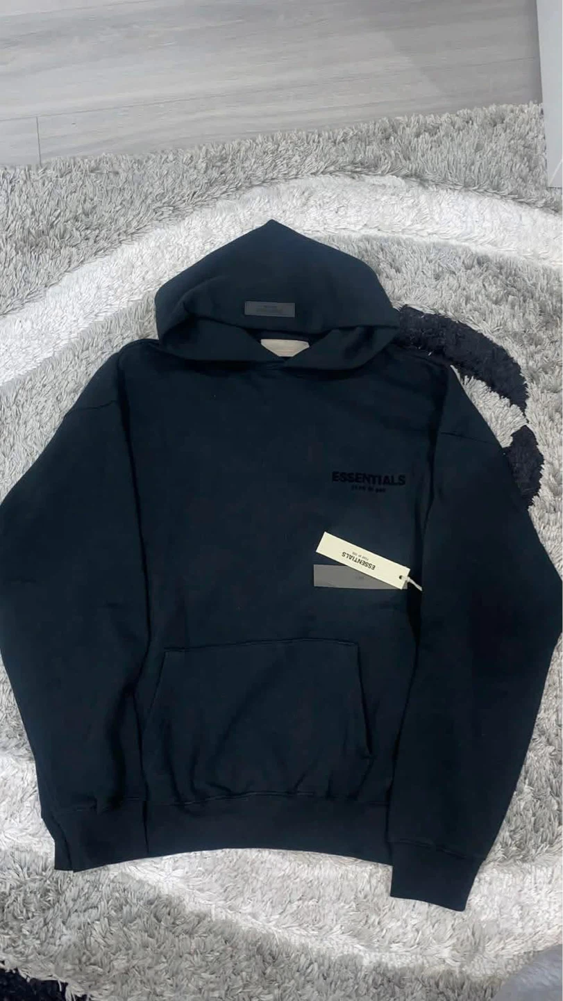 Fear of God Essentials Hoodie - Black, Size M