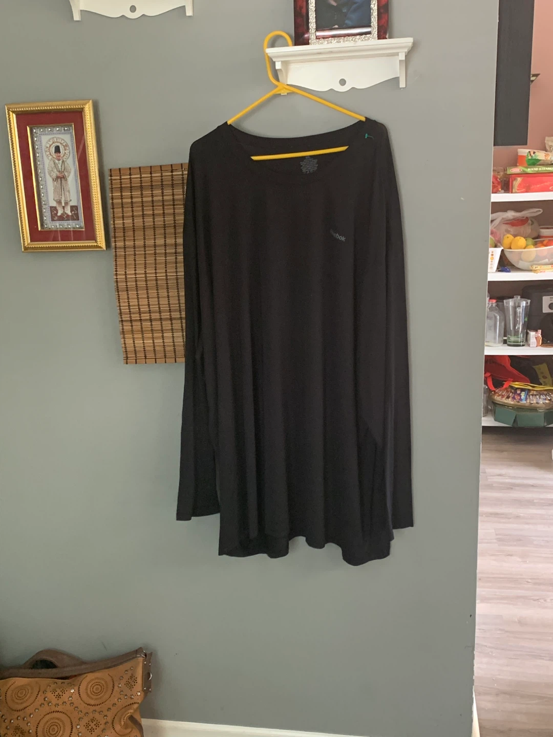 Reebok Black Long Sleeve Shirt 6XL