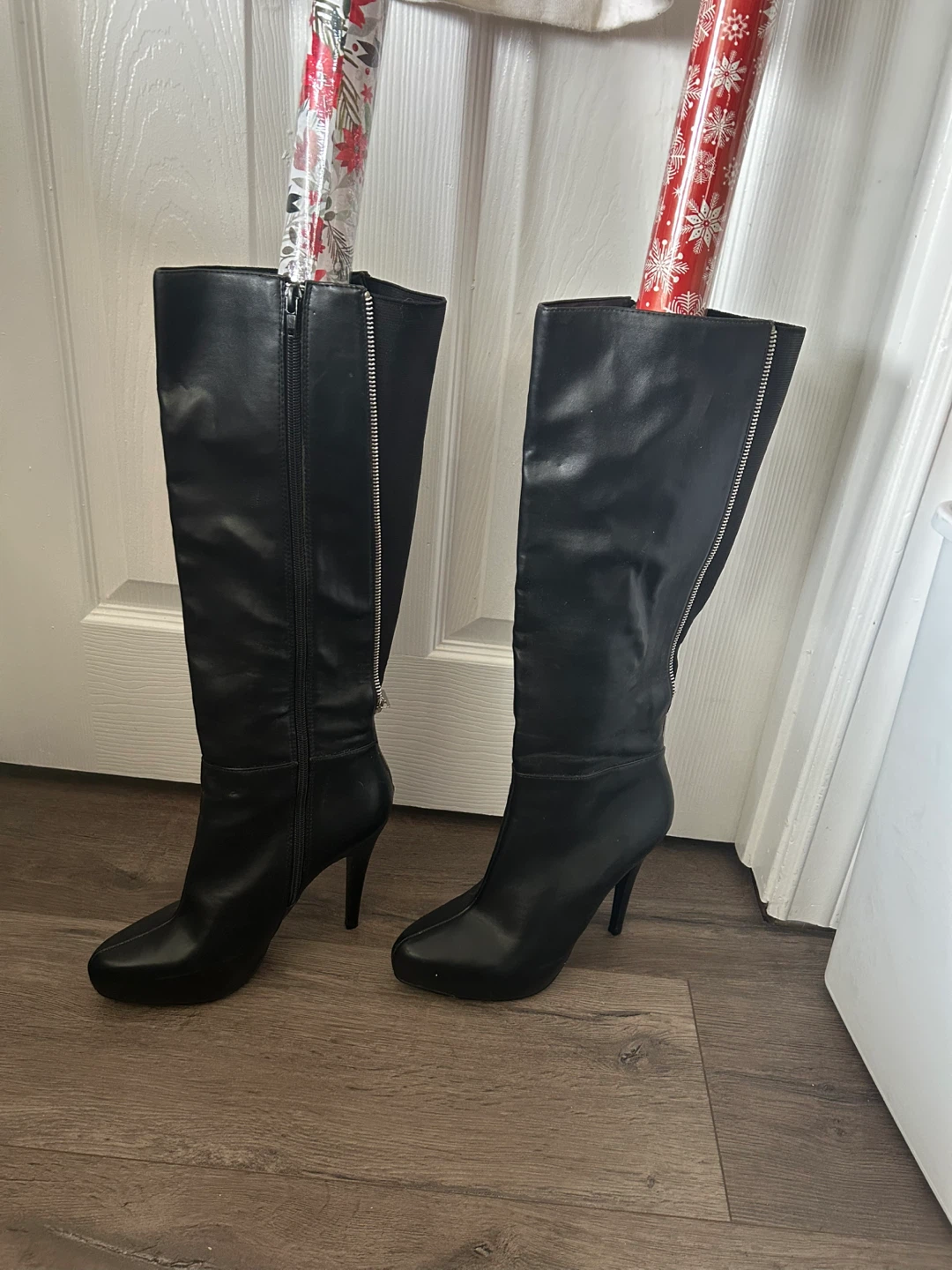 ALDO Black Knee-High Stiletto Boots