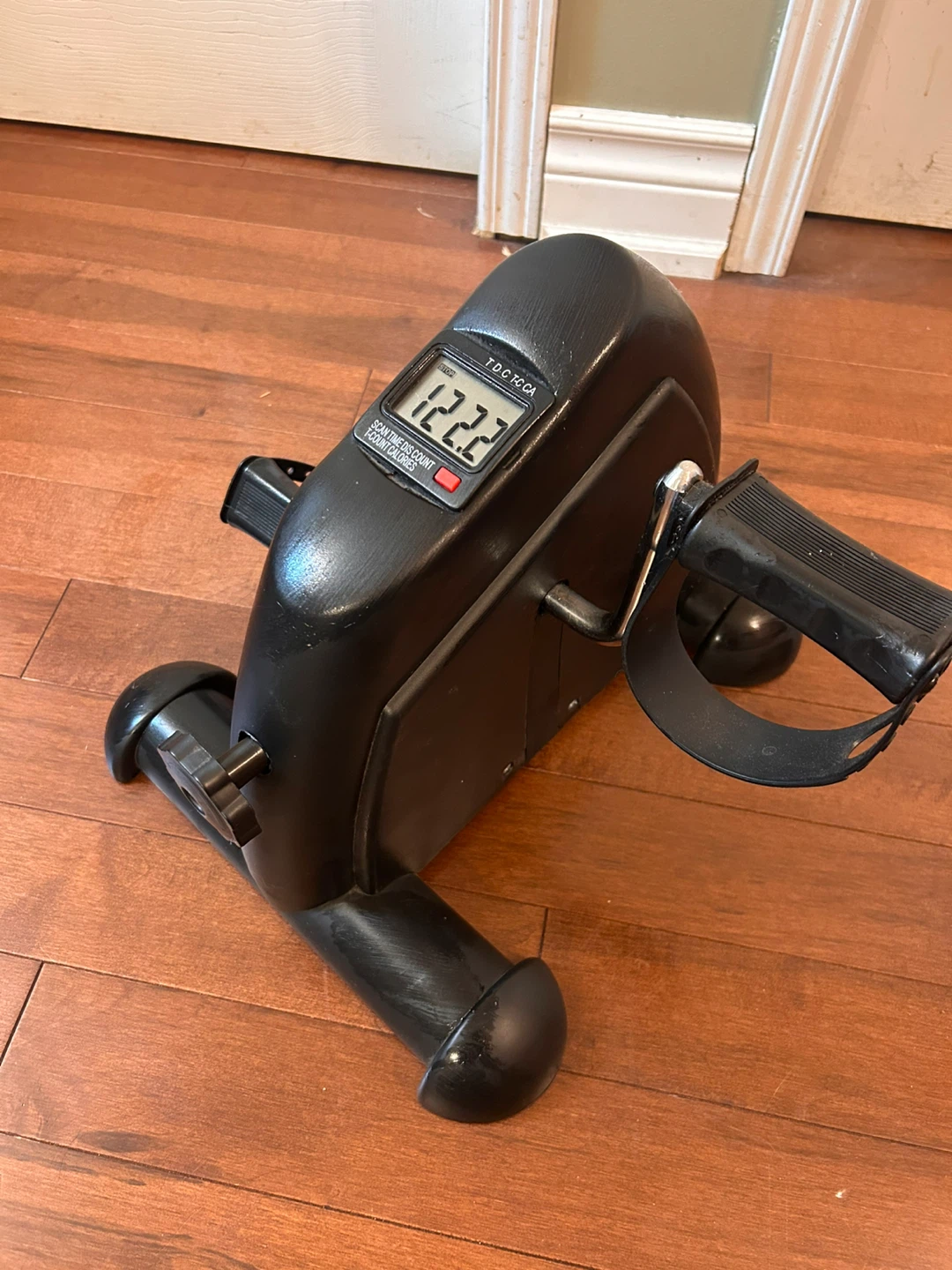 Black Under Desk Pedal Exerciser with Digital Display - photo 2