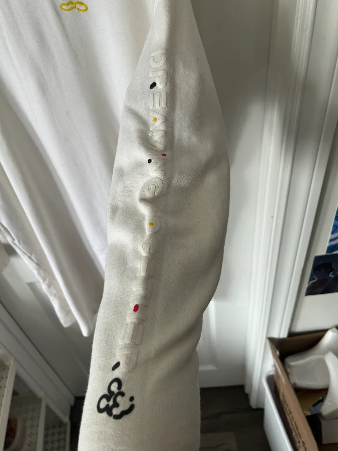 White Disney Mickey Mouse Embroidered Long Sleeve Top - photo 3