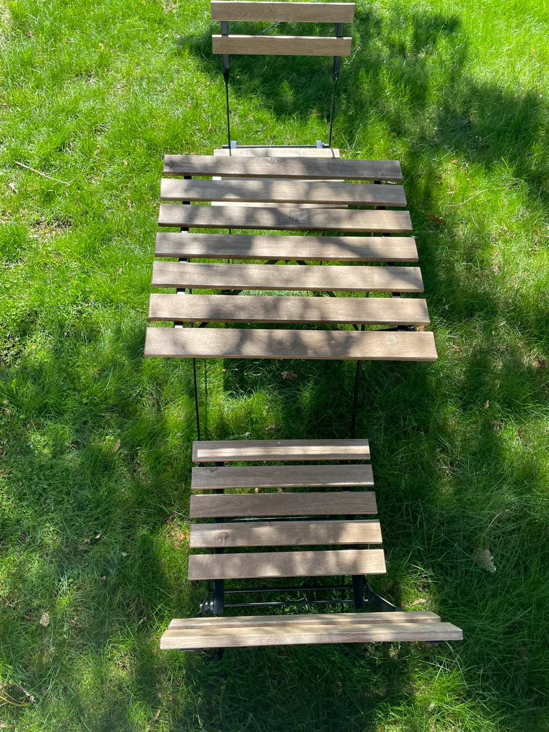 Wooden Bistro Set with Table and Chairs - photo 2
