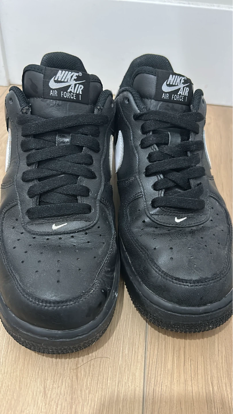 Nike Air Force 1 '07 Black White Size 7.5 - photo 3