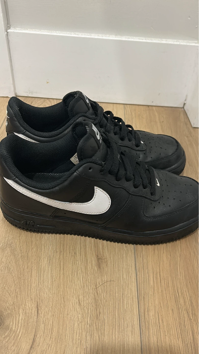 Nike Air Force 1 '07 Black White Size 7.5 - photo 2