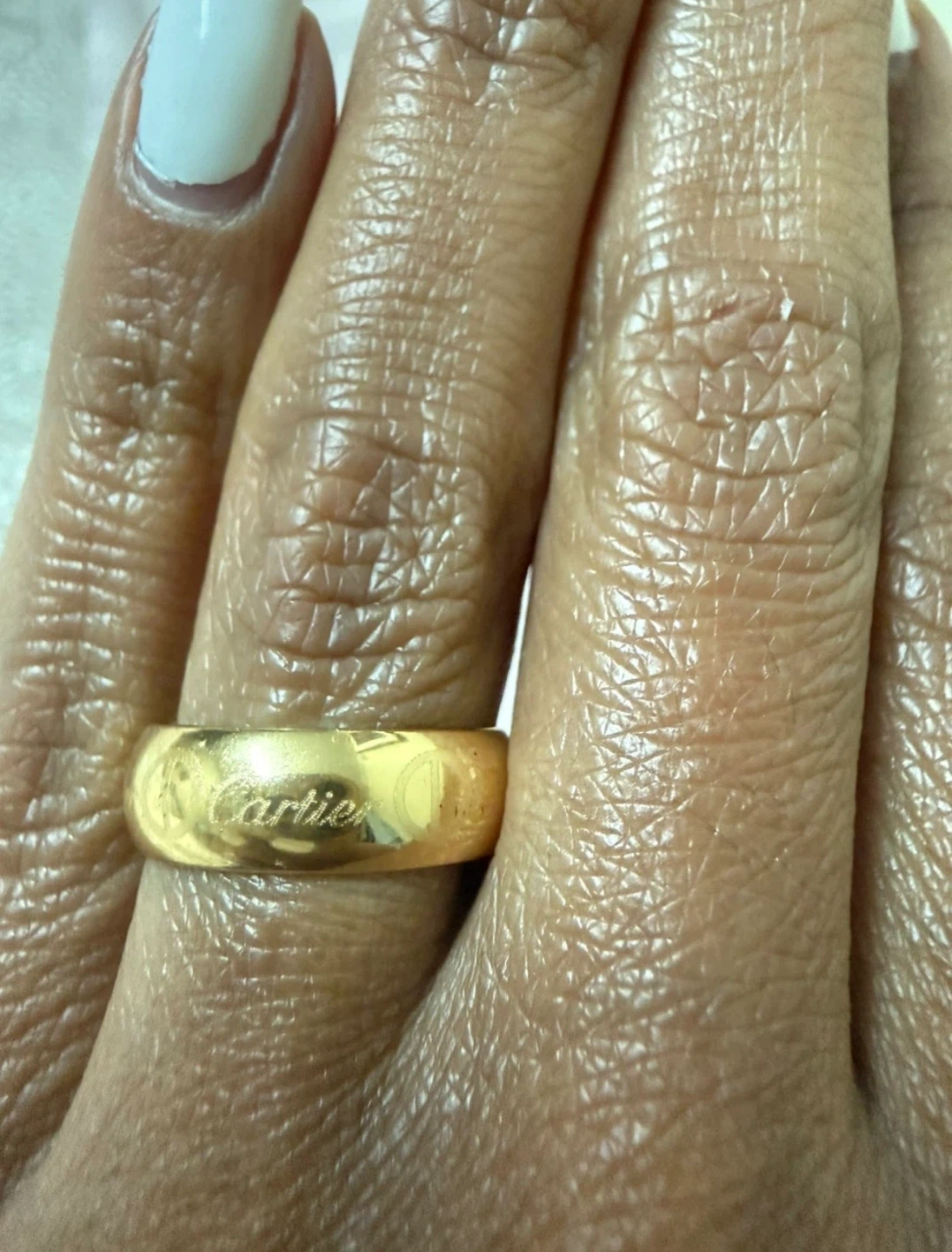C inspired Gold plated ring - photo 2