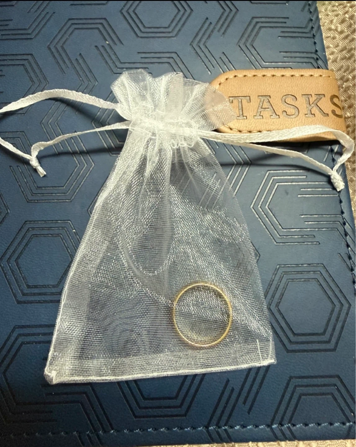 C inspired Gold plated ring - photo 3