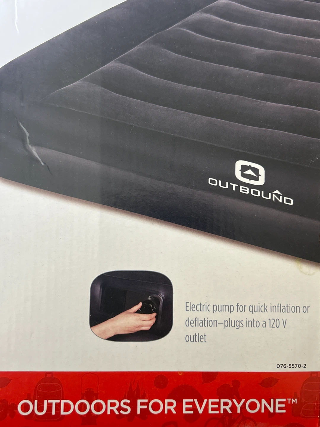 Outbound Queen Double-High Air Bed with Built-In Pump - photo 4