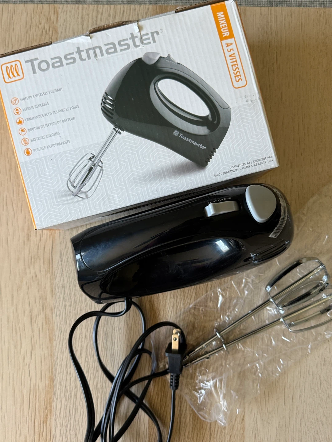 Toastmaster 5-Speed Hand Mixer
