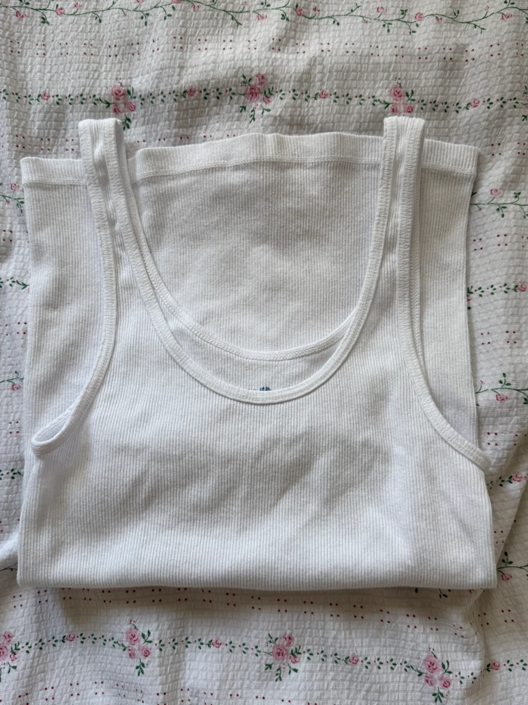White Brandy Melville Ribbed Tank Top - photo 4