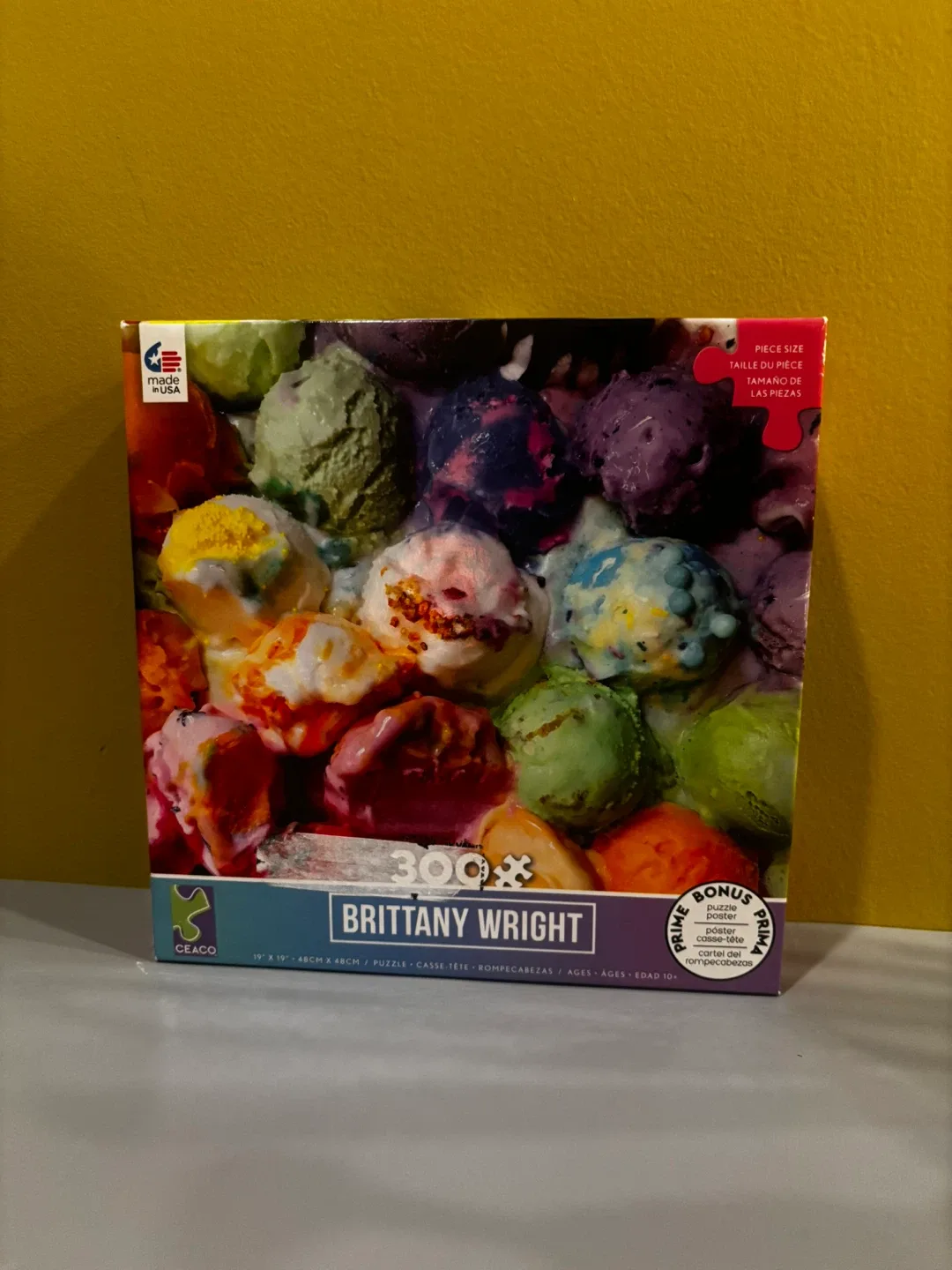 Brittany Wright 300 Piece Oversized Puzzle - Ice Cream
