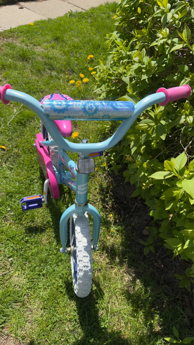 Blue Kids Bicycle with Pink Seat - photo 3