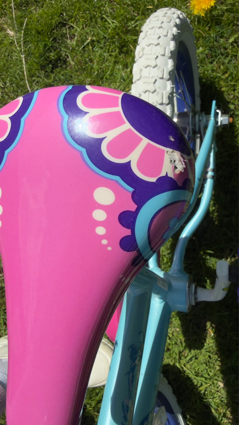 Blue Kids Bicycle with Pink Seat - photo 5