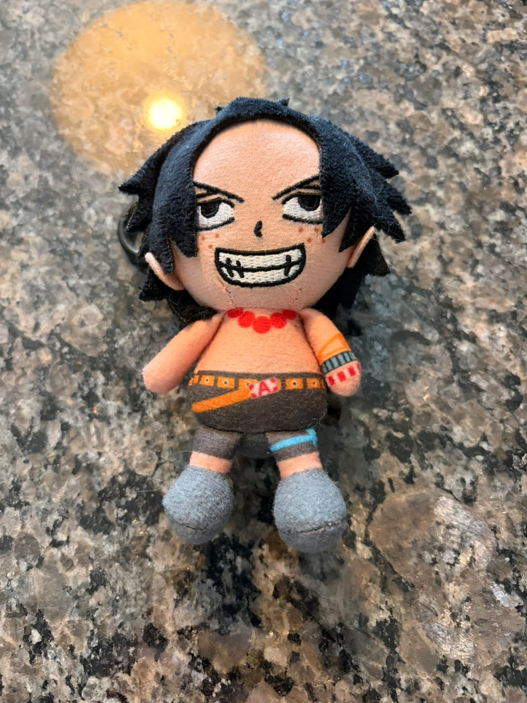 One Piece Portgas D. Ace Plush Keychain