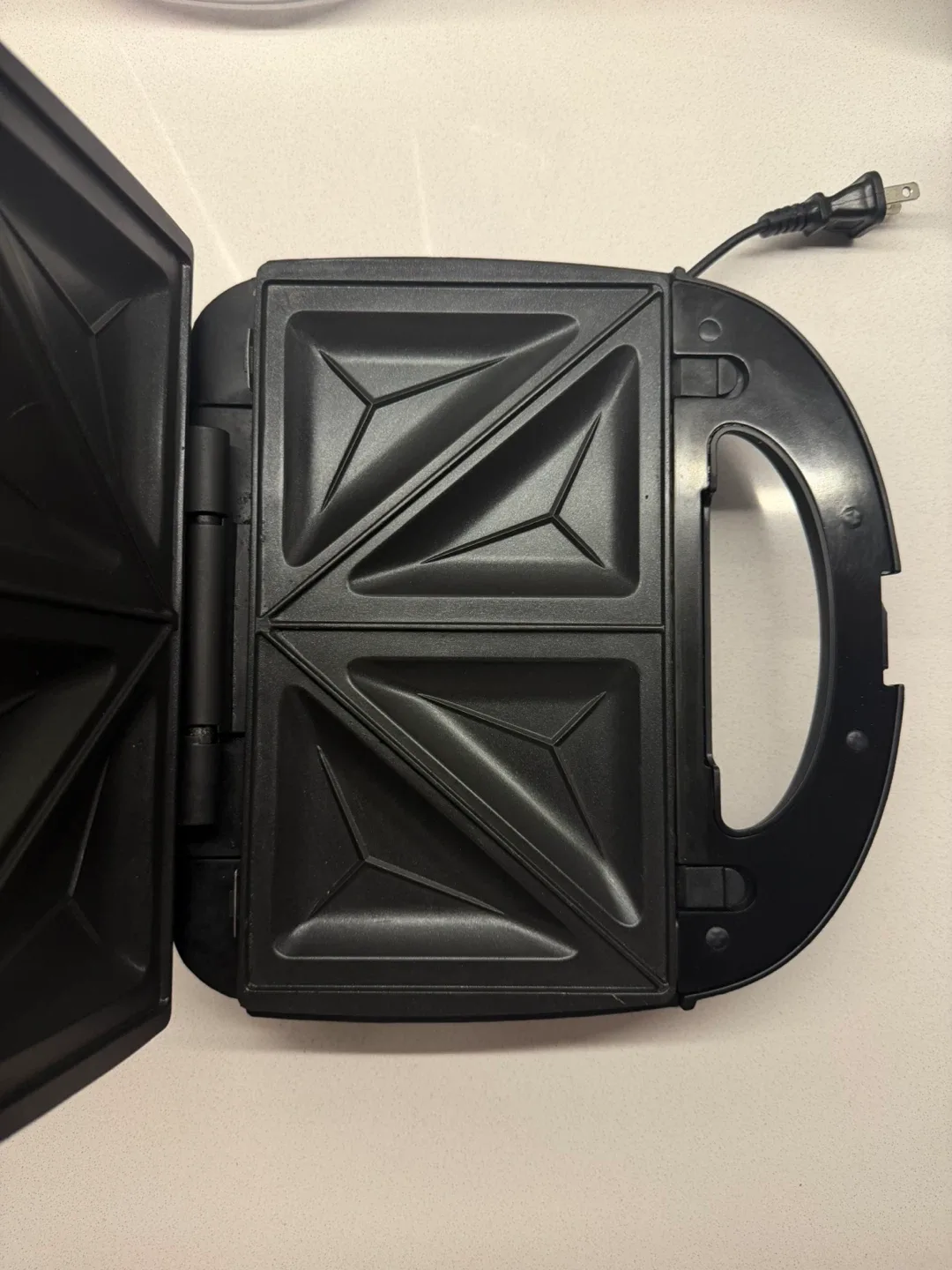 Black 2-in-1 Sandwich and Waffle Maker - photo 2
