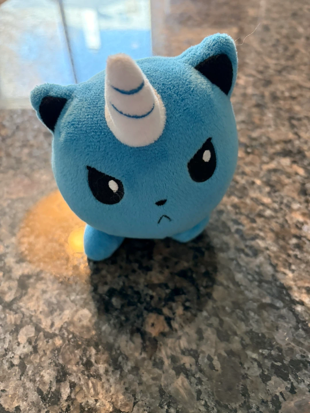 Teeturtle Blue Plush Unicorn Kitty Toy