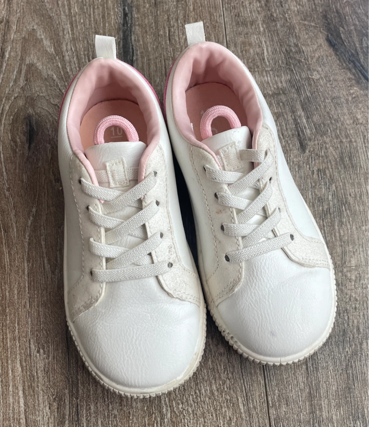 Carter's White Pink Rainbow Toddler Shoes Size 10