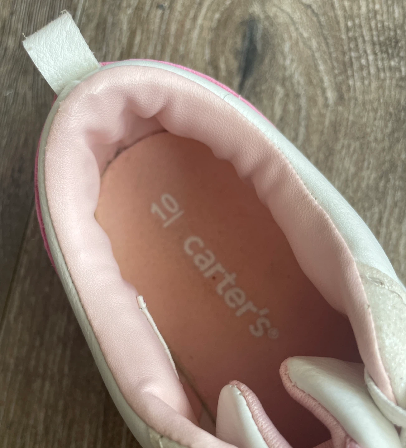 Carter's White Pink Rainbow Toddler Shoes Size 10 - photo 4