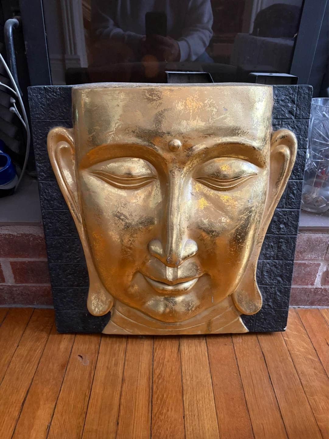 Gold Buddha Face Wall Decor