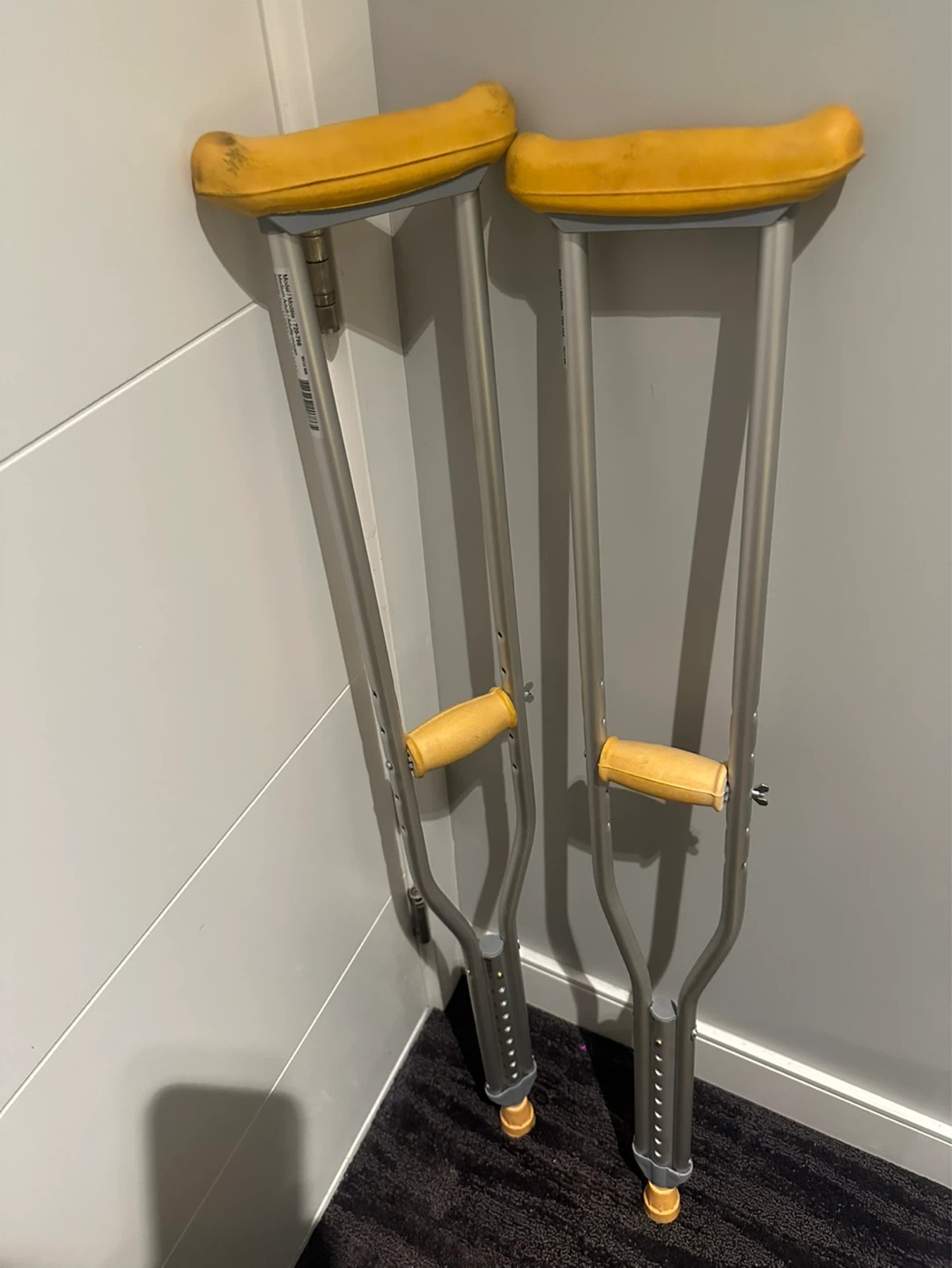 Pair of Adjustable Crutches