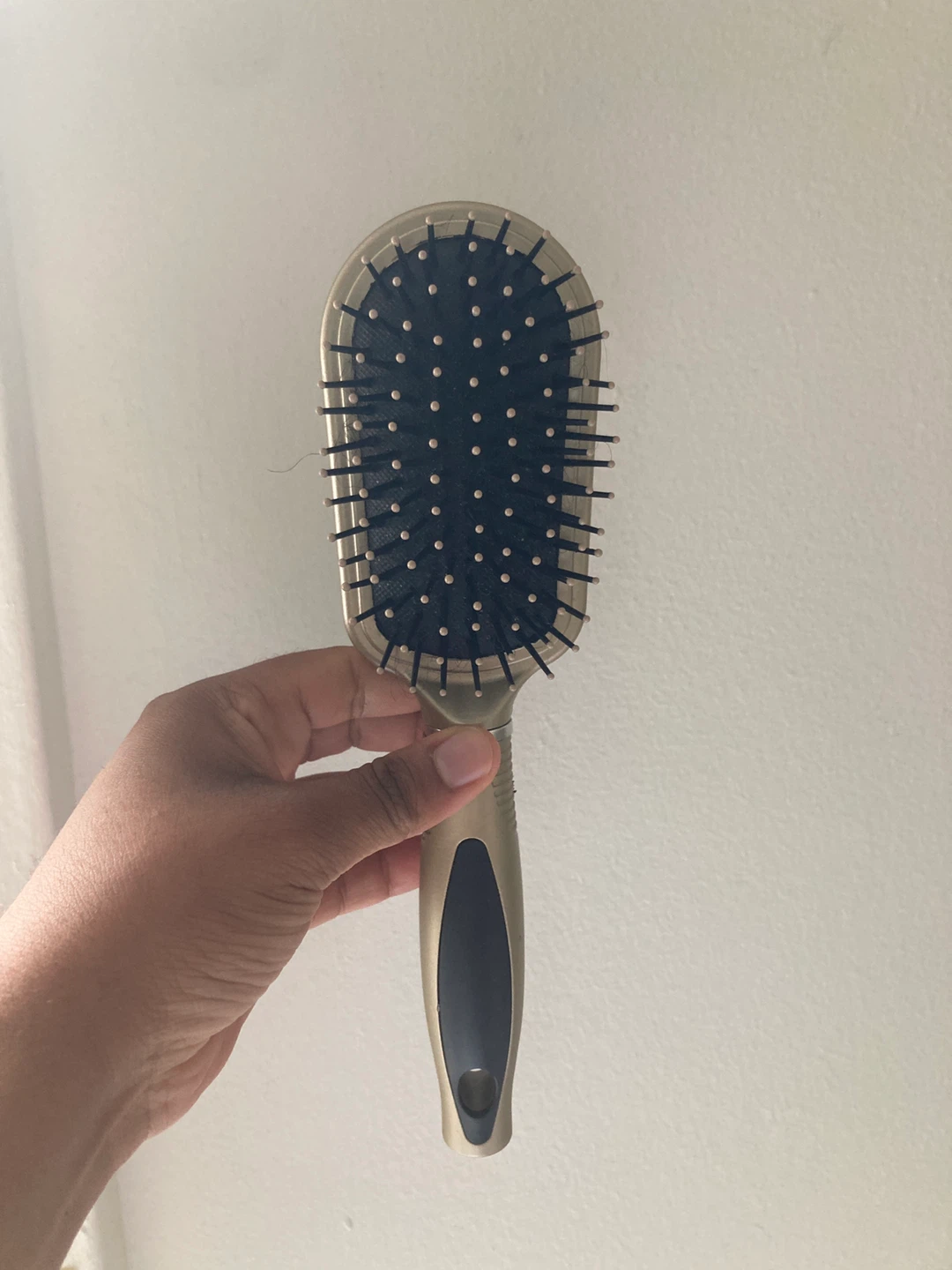 Gold and Black Oval Hair Brush