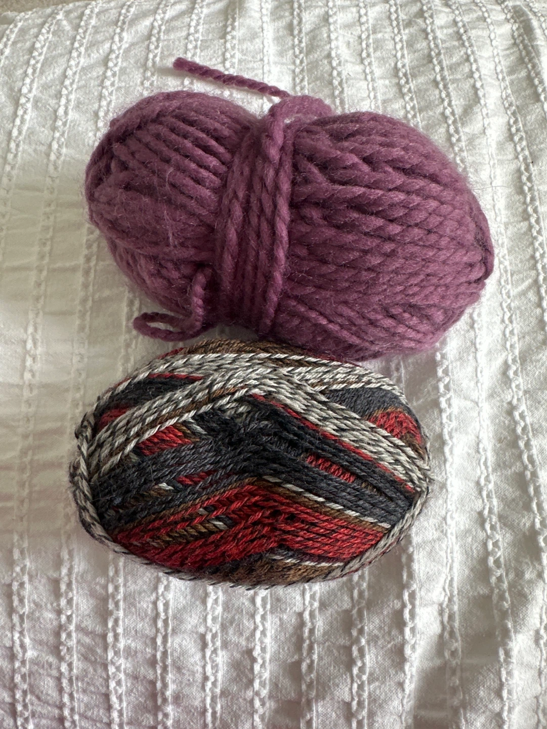 Two skeins of yarn