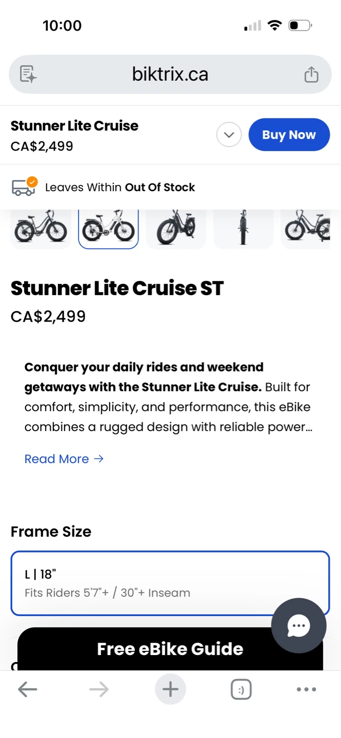 Biktrix Stunner Lite Cruise ST Electric Bike - photo 5