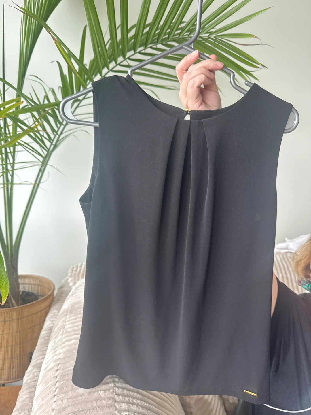 Calvin Klein Black Sleeveless Top - Size S/CH/P