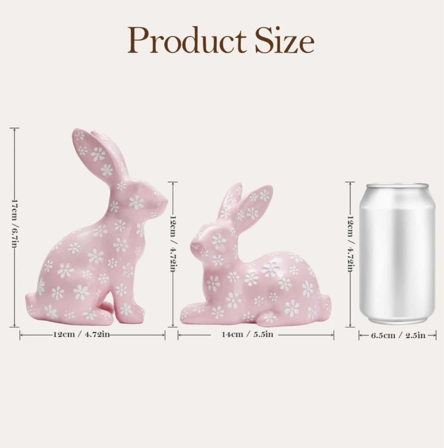 Pink Floral Easter Rabbit Decor - photo 2