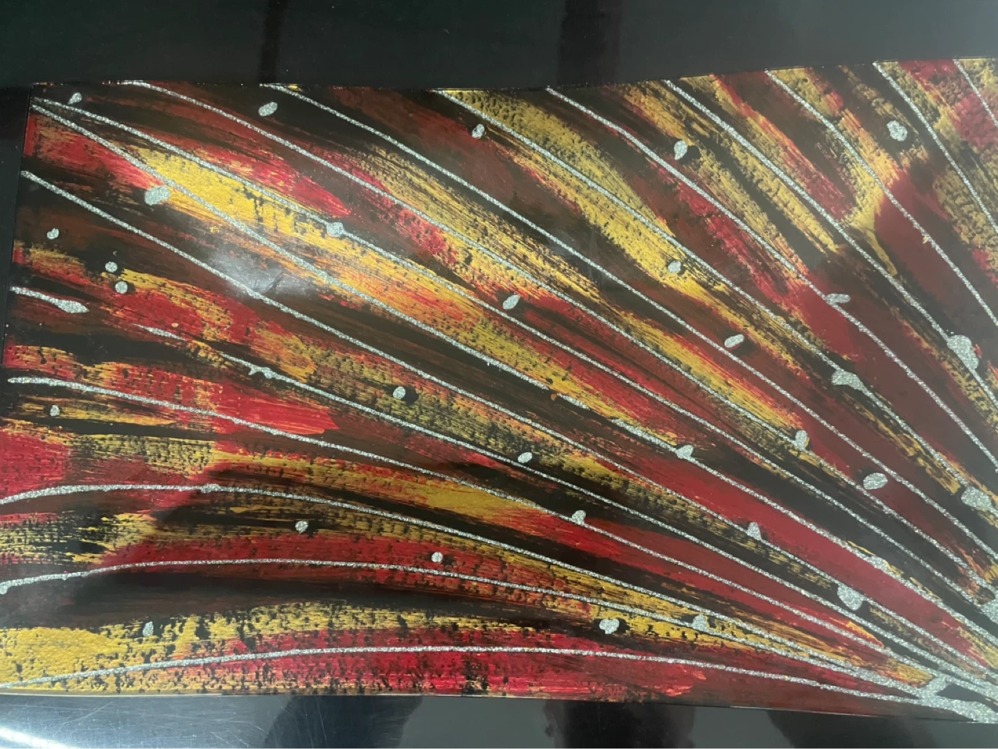 Handmade Abstract Art Platter - photo 3