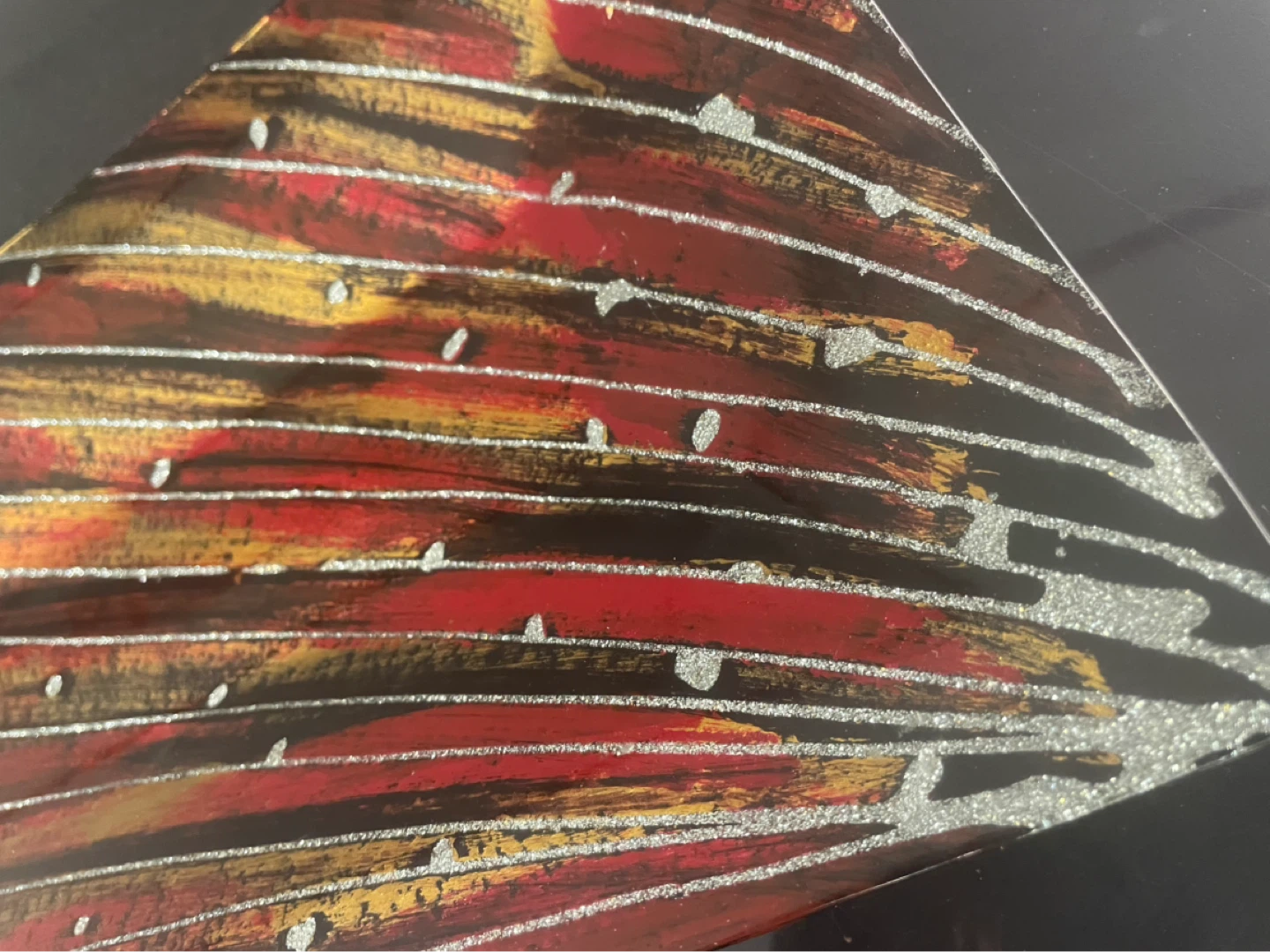 Handmade Abstract Art Platter - photo 2
