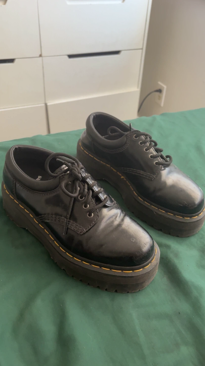 Dr. Martens Black Platform Shoes Size 7 US