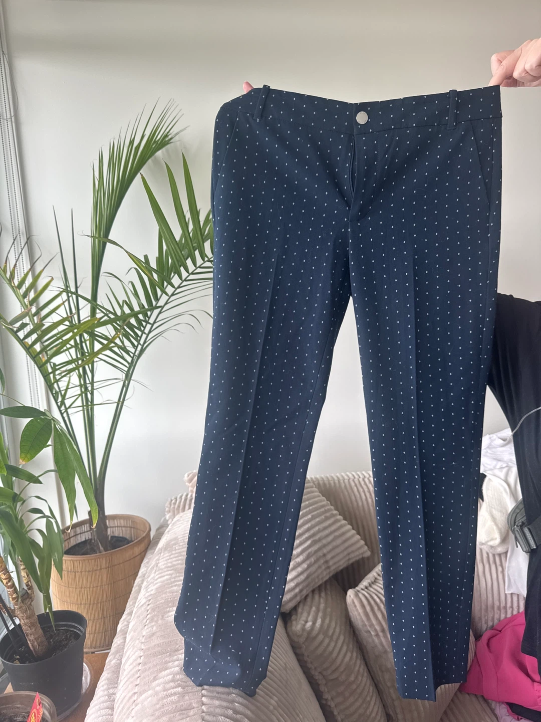 Tommy Hilfiger NEW Navy Polka Dot Pants