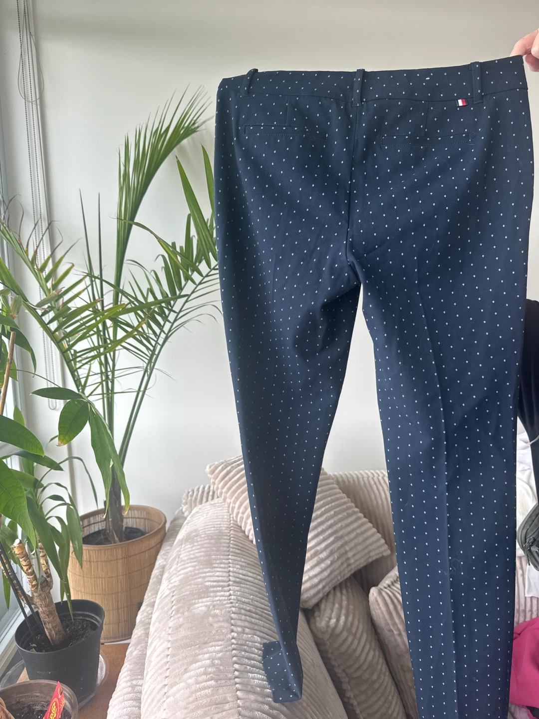 Tommy Hilfiger NEW Navy Polka Dot Pants - photo 2