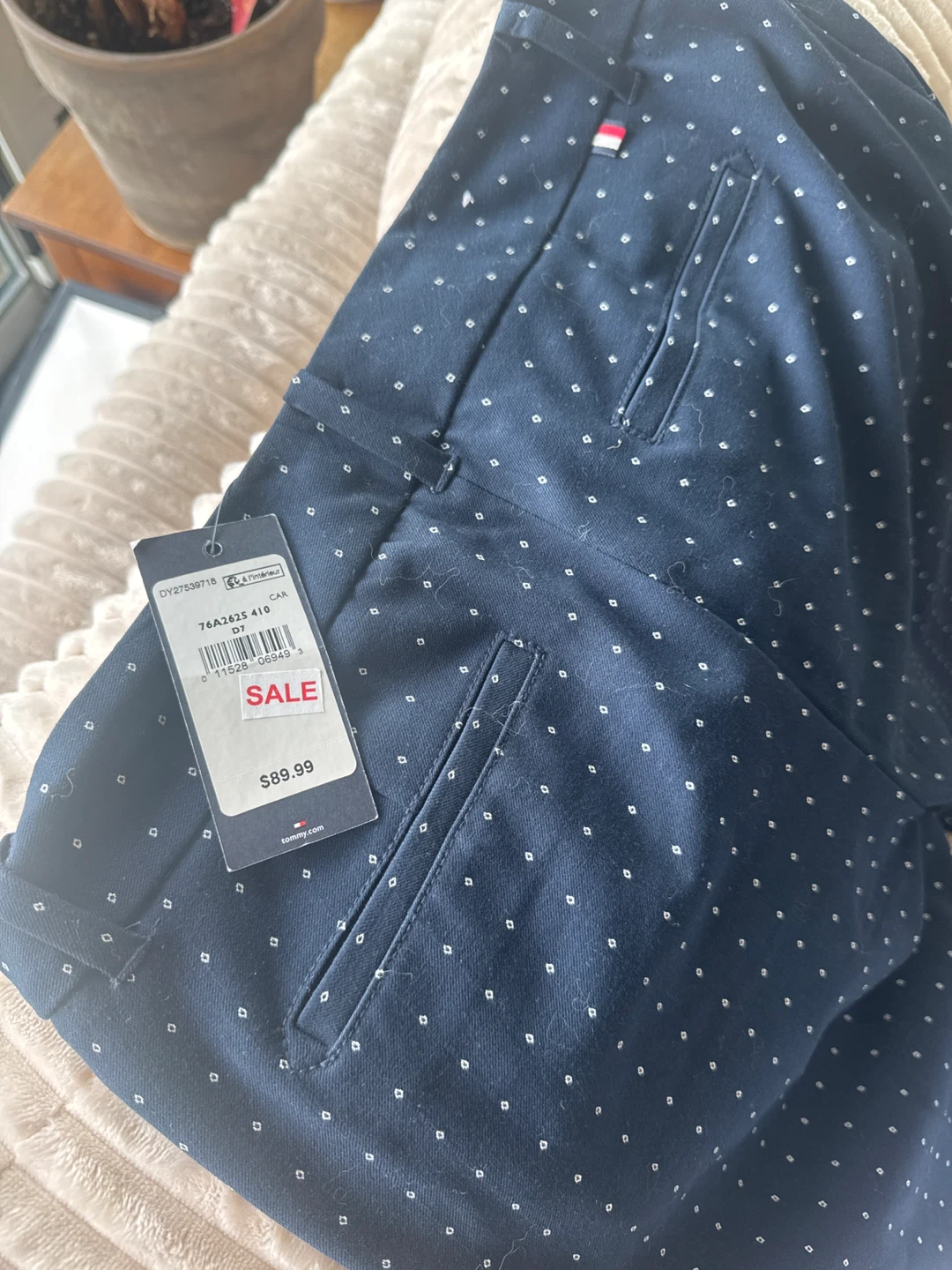 Tommy Hilfiger NEW Navy Polka Dot Pants - photo 3