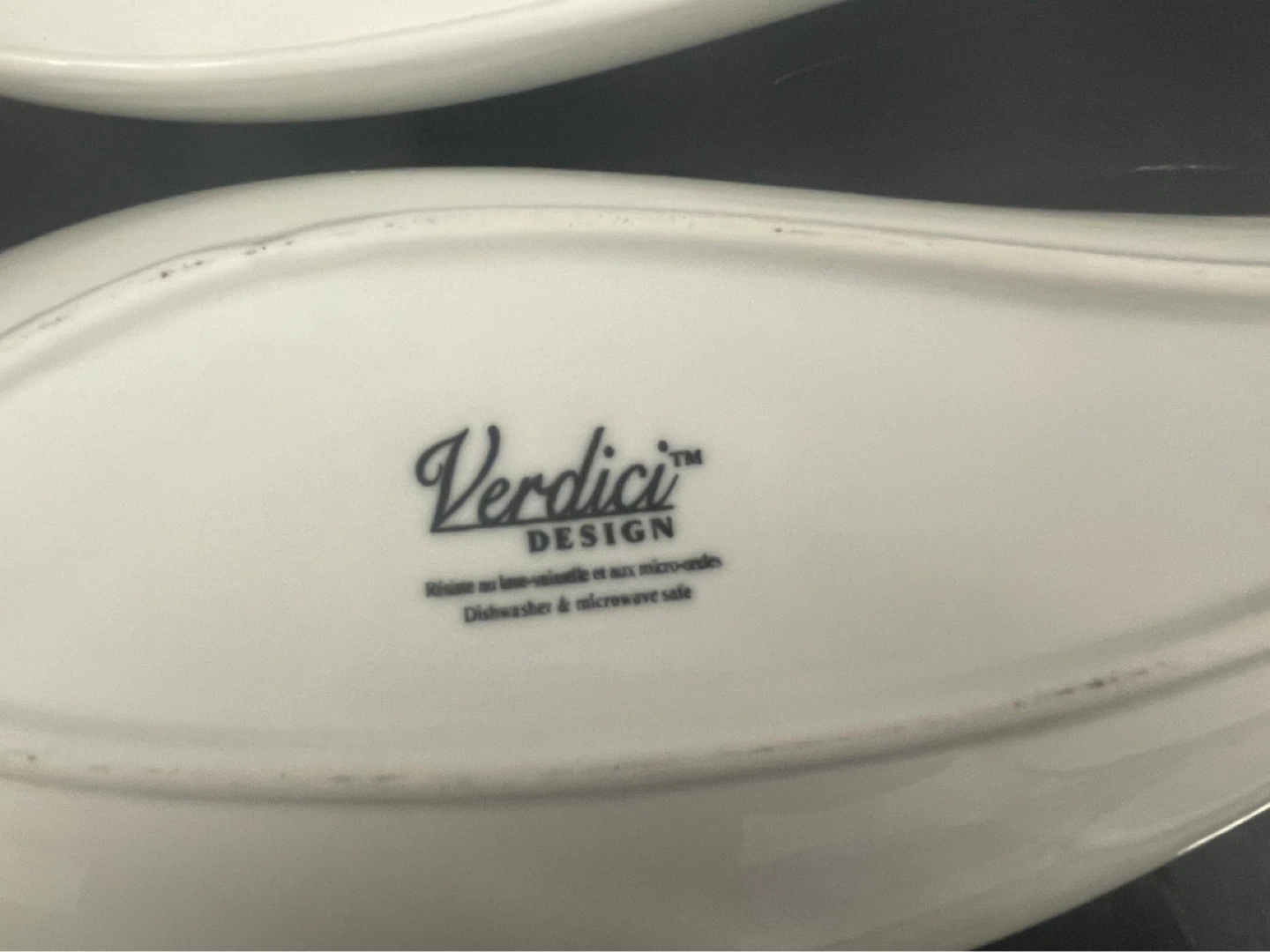 Verdici Design White Serving Plates (Set of 2) - photo 3