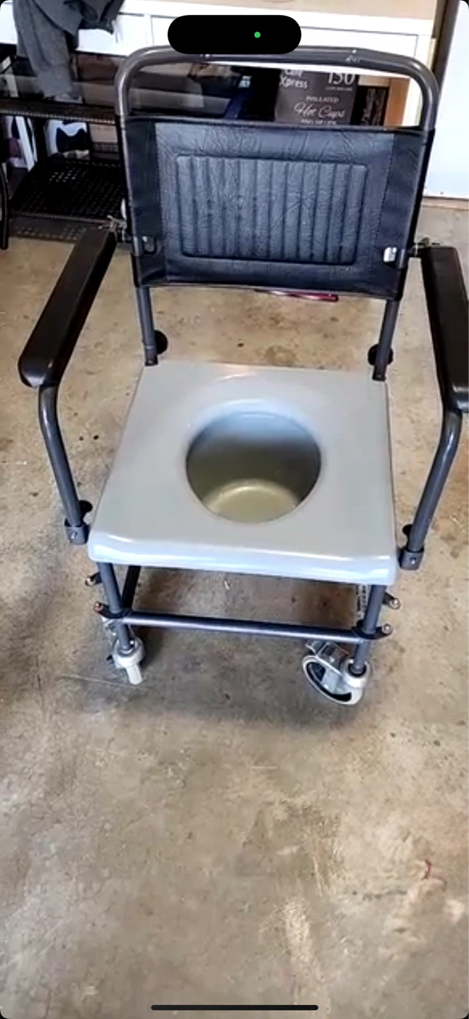 Commode Chair with Wheels
