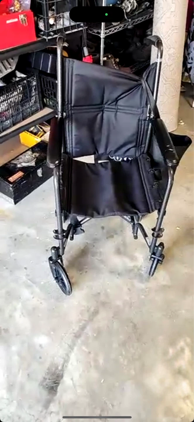 Black Folding Wheelchair
